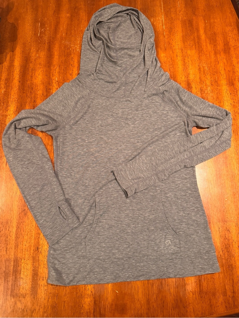 Gap Fit Gray Hooded Women’s Sweater - Lightweight Pullover